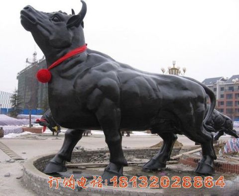 動物銅雕-牛